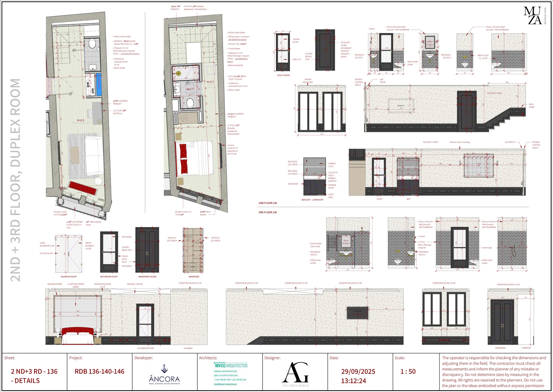 Muza Boutique hotel, Porto, Portugal — ARCHITECTURAL PLANNING (15)